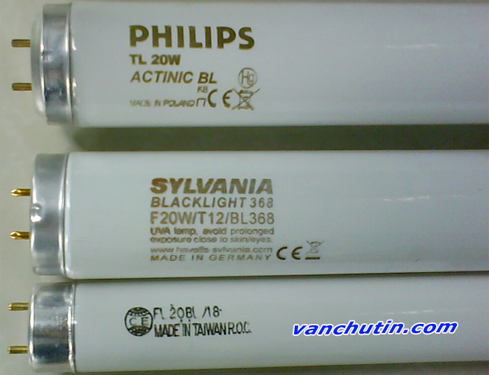Bóng đèn uv khắc dấu, sấy polyme 10w 15w 18w